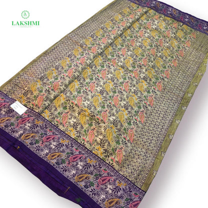 Iraavati – Semi Tussar with Thread Work 6 Yards 300802