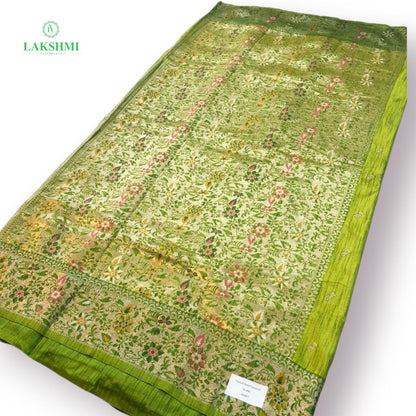 Iraavati – Semi Tussar with Thread Work 6 Yards 300807