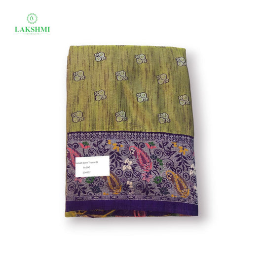 Iraavati – Semi Tussar with Thread Work 6 Yards 300802
