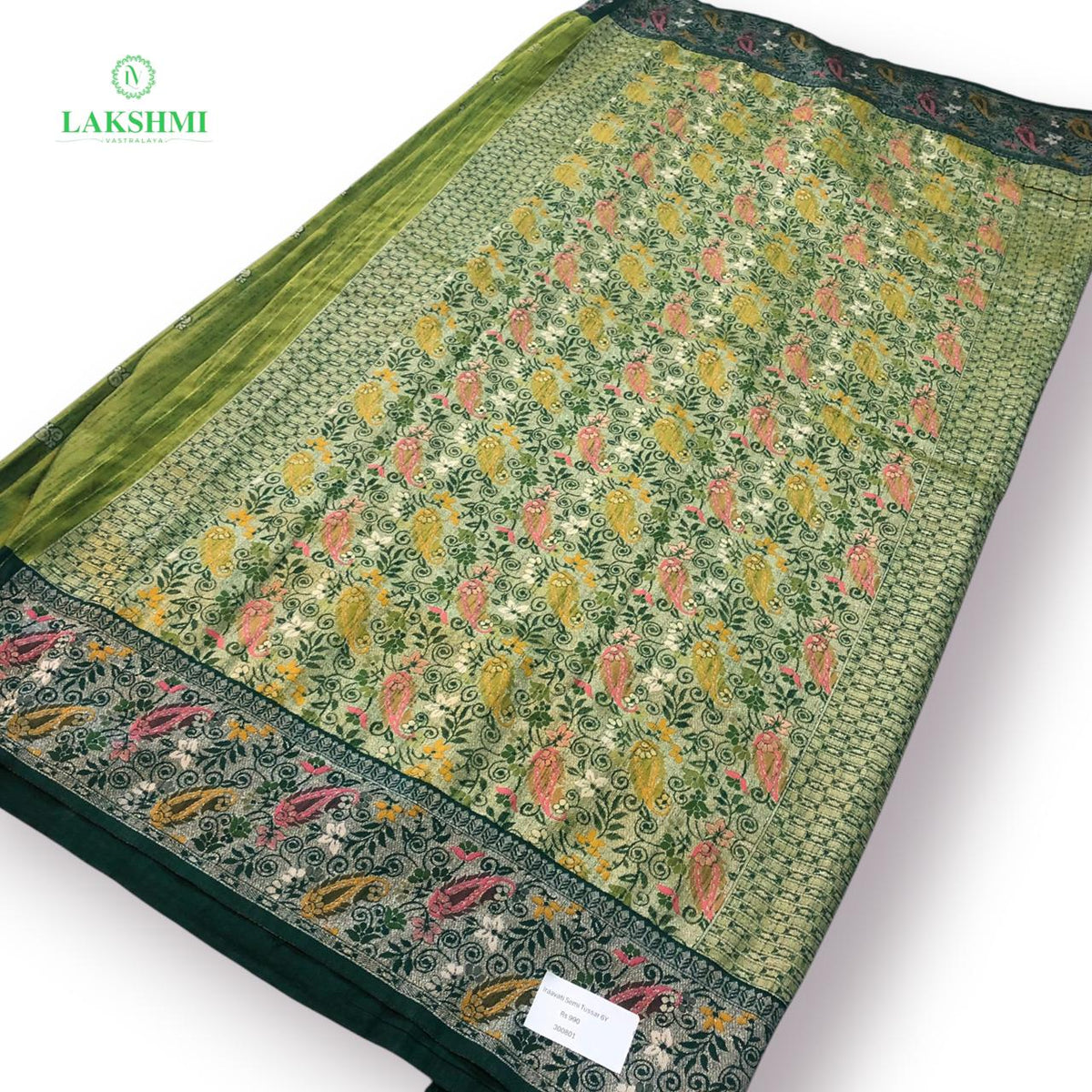 Iraavati – Semi Tussar with Thread Work 6 Yards 300801