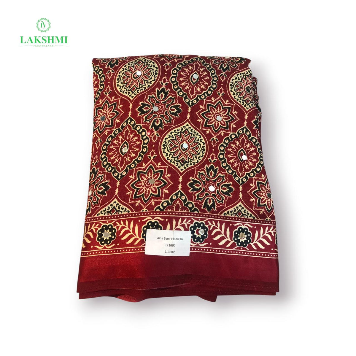 Aina – Semi Modal 6 Yards Saree 110802