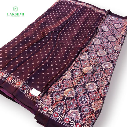 Aina – Semi Modal 6 Yards Saree 110810